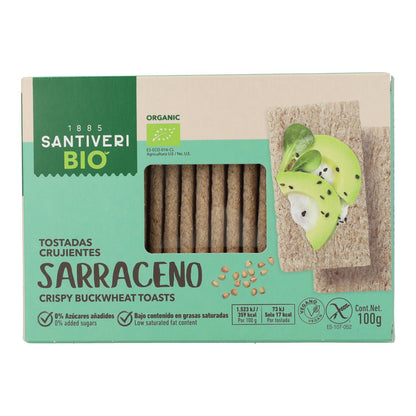 Toasts légers et croustillants au sarrasin bio Santiveri 100 g