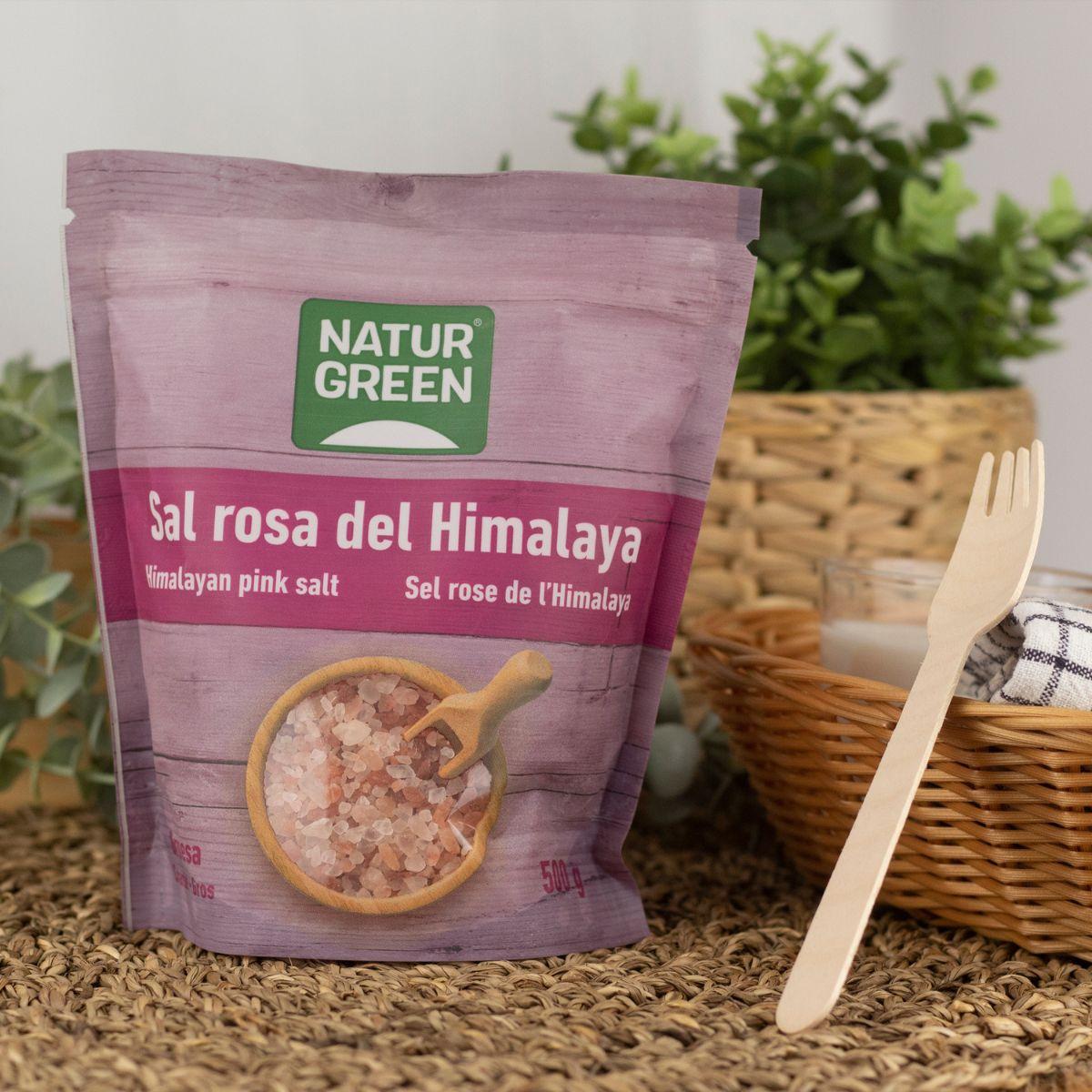 Sal rosa del Himalaya gruesa Naturgreen 500 g