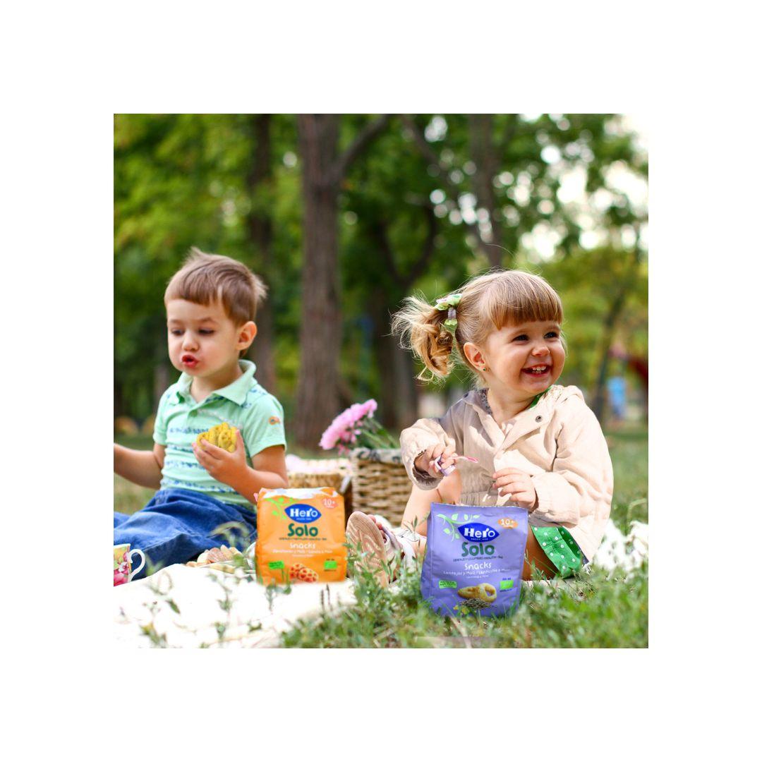 Pack of 7 Eco Carrot and Corn Snacks 40 g-Hero Solo