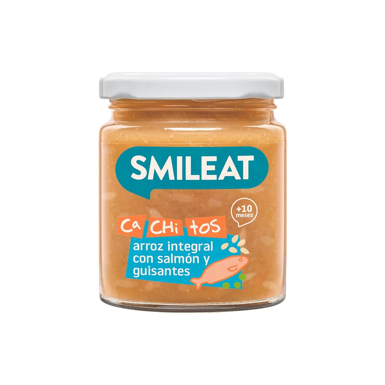 Potje rijst met zalm en erwten ECO CA CHI TOS Smileat, 230 g