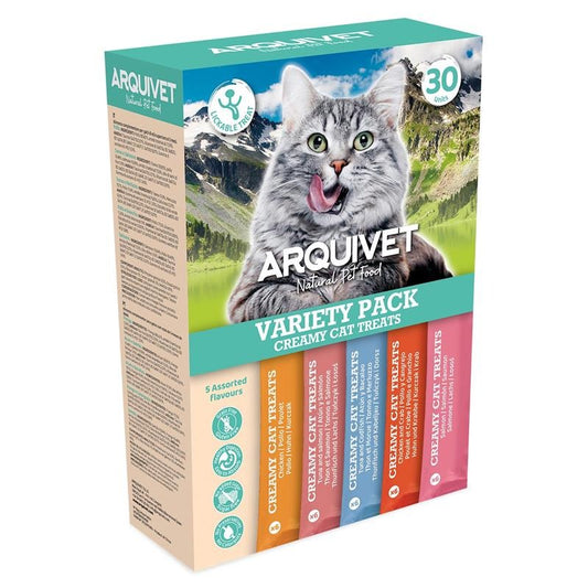 Creamy Cat Treats Kremowa przekąska Variety Pack Arquivet 30 szt.