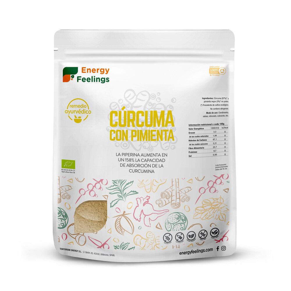 Cúrcuma Con Pimienta negra en Polvo Eco  Energy Feelings 200 g