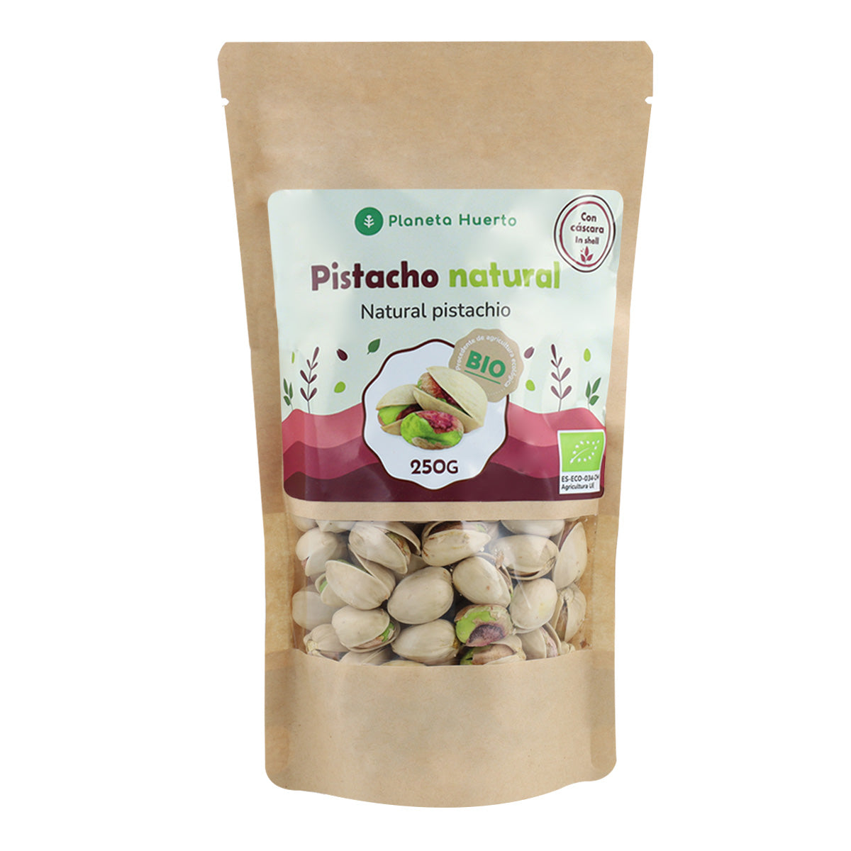 Pistaziennuss in natürlicher Schale ECO Planeta Huerto 250 g