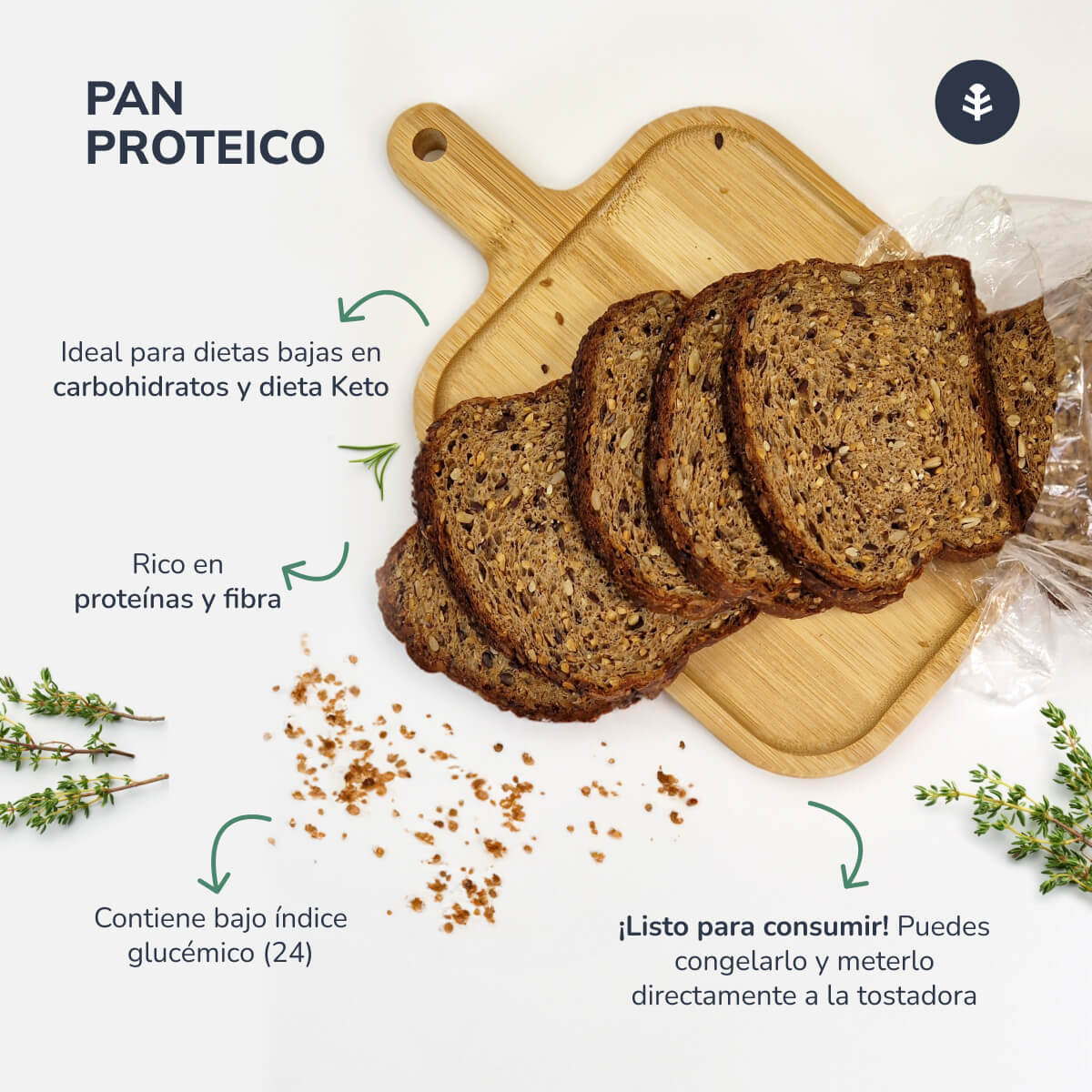 Chleb proteinowy Planeta Huerto 500 g