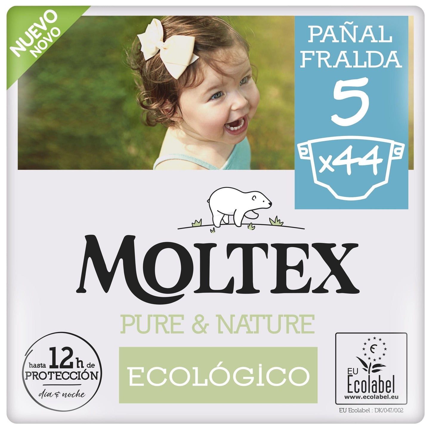 Pannolini Moltex Pure & Nature T5 (13-18 kg), 44 pezzi