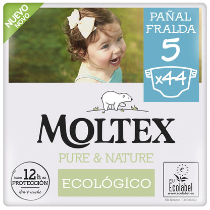 Pannolini Moltex Pure & Nature T5 (13-18 kg), 44 pezzi