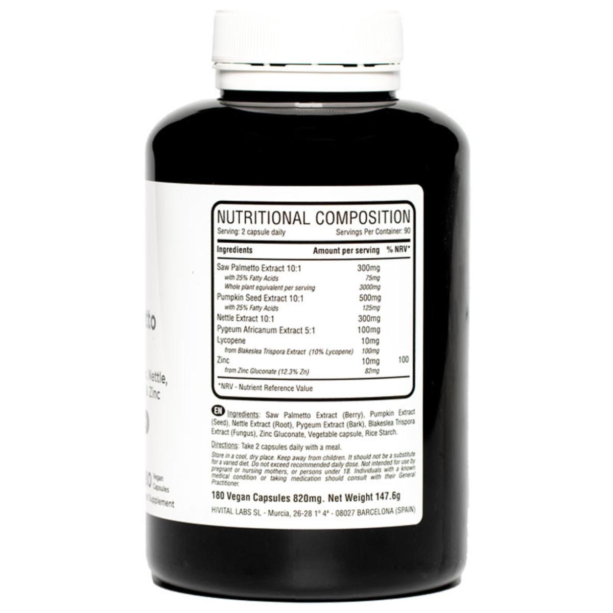 Saw palmetto 3000 mg 180 capsule vegane Hivital