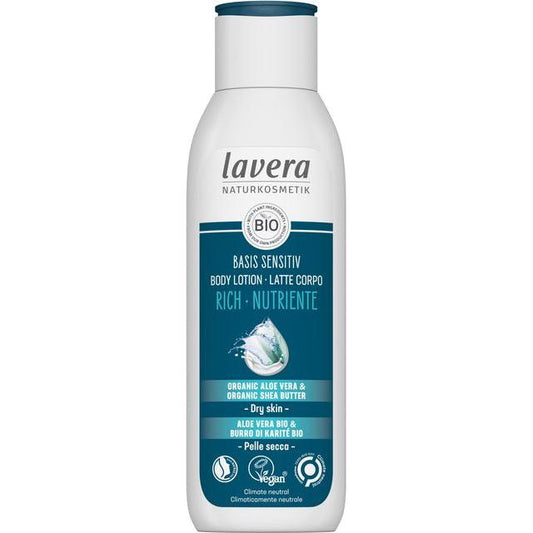 Rijke, voedende bodylotion Basis Sensitiv, Lavera 250 ml