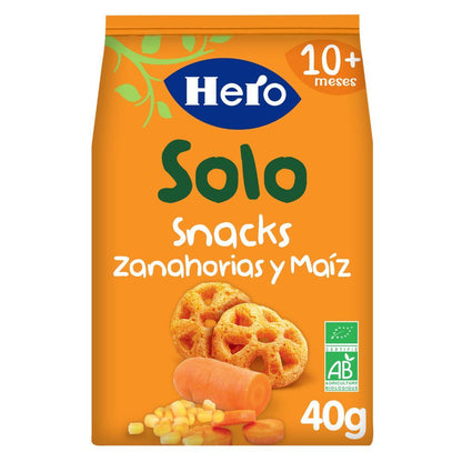 Pack of 7 Eco Carrot and Corn Snacks 40 g-Hero Solo