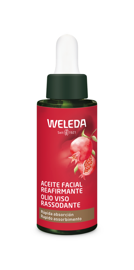 Verstevigende gezichtsserumolie van granaatappel Weleda 30 ml