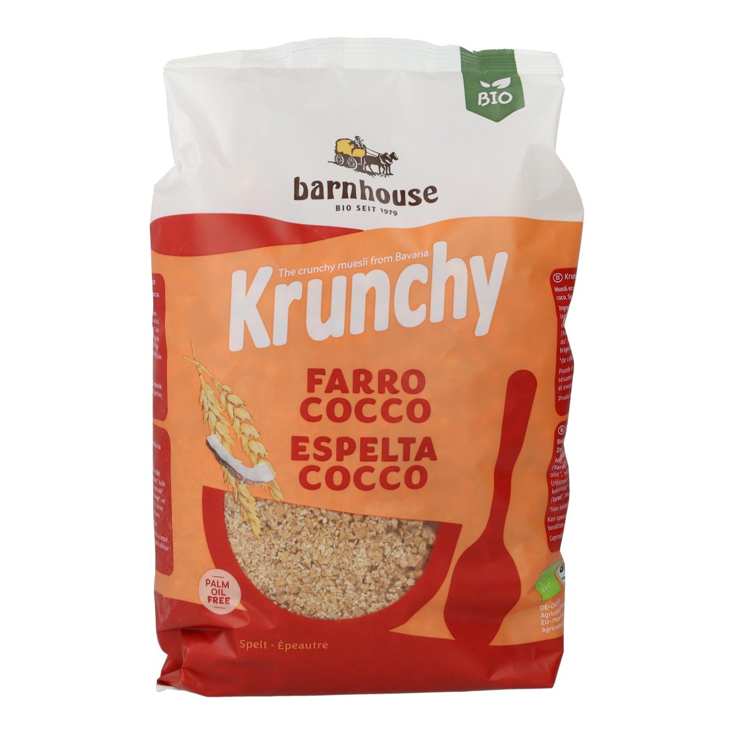Muesli Krunchy à l'épeautre et à la noix de coco BIO Barnhouse 600 g