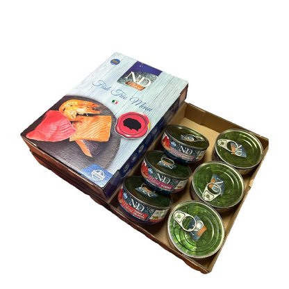 ND cat Natural Fish Trio Farmina 6 x 70 g Farmina Natvoer voor katten