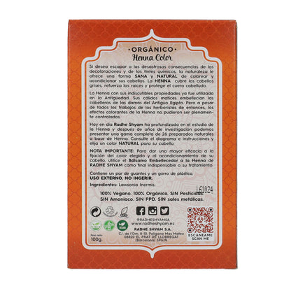 Copper henna powder, Radhe Shyam, 100 g