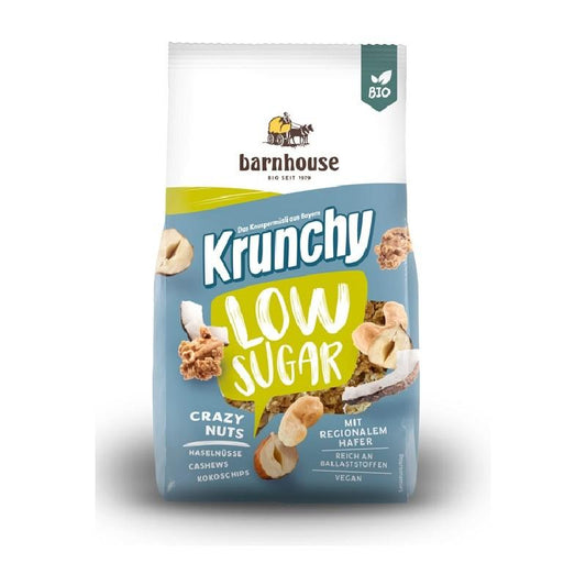 Muesli Krunchy à l'avoine et aux fruits secs, faible teneur en sucre Barnhouse 375 g