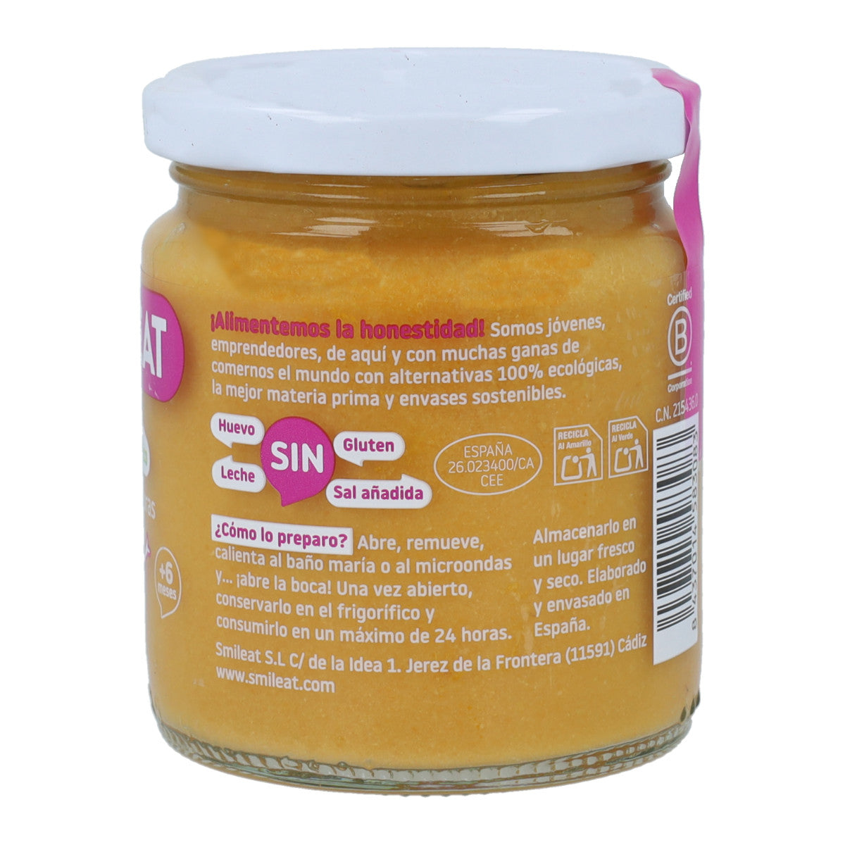 Bio-Glas Pute und Gemüse +6 Monate Smileat, 230 g