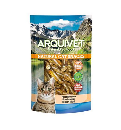 Getrockneter Fisch Arquivet 50 g Natürlicher Snack für Katzen