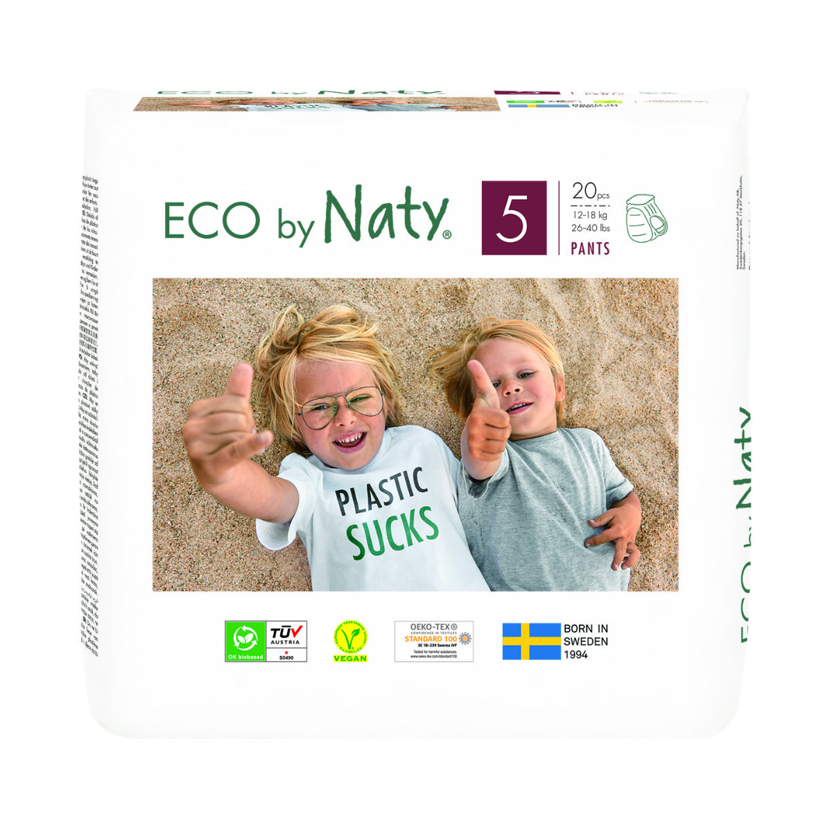 Naty Eco Nappy No. 5 12-18 kg 20 pcs