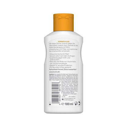 Lotion solaire pour enfants Sensitiv SPF 50 Vitamine E & beurre de karité Bio, Lavera, 100 ml