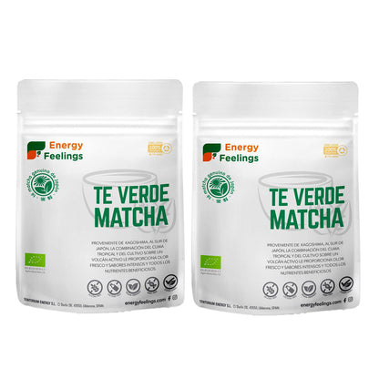 Pakket van 2x Matcha ECO Energy Feelings groene thee
