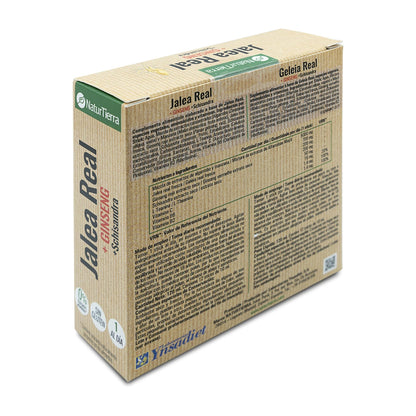 Mleczko pszczele z żeń-szeniem + schisandra, 12 saszetek. NaturTierra