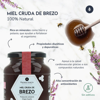 Miele di erica grezzo Planeta Huerto 500 g