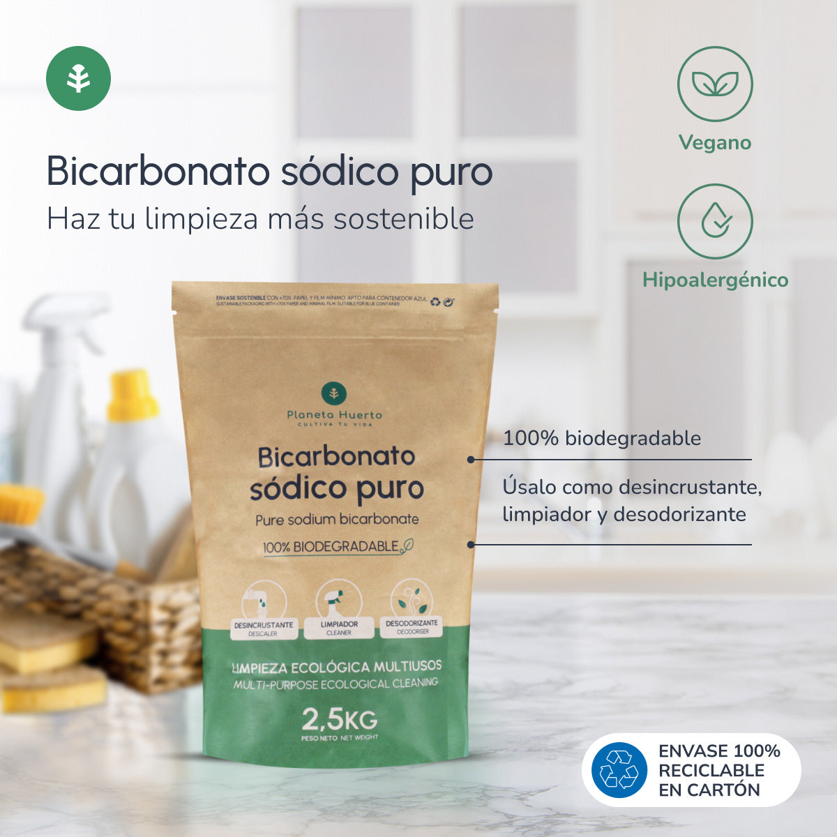Bicarbonate de sodium Planeta Huerto 2,5 Kg