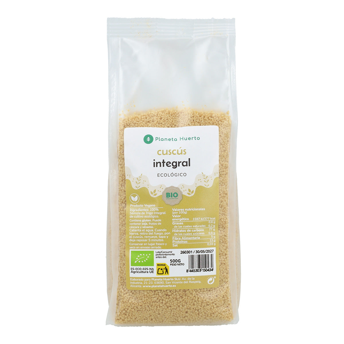 Kuskus razowy ECO Planeta Huerto 500 g