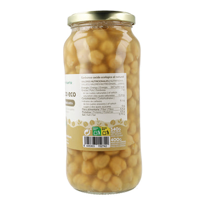 Gekochte Kichererbsen ECO Planeta Huerto 400 g