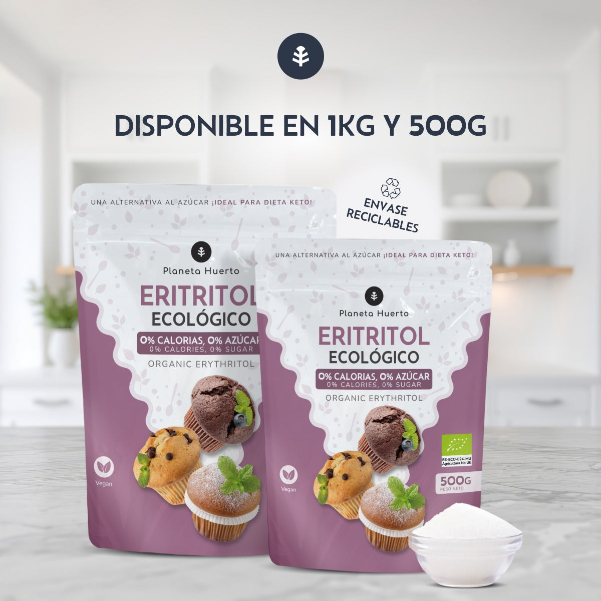 Eritritritol ECO Planeta Huerto 1 kg