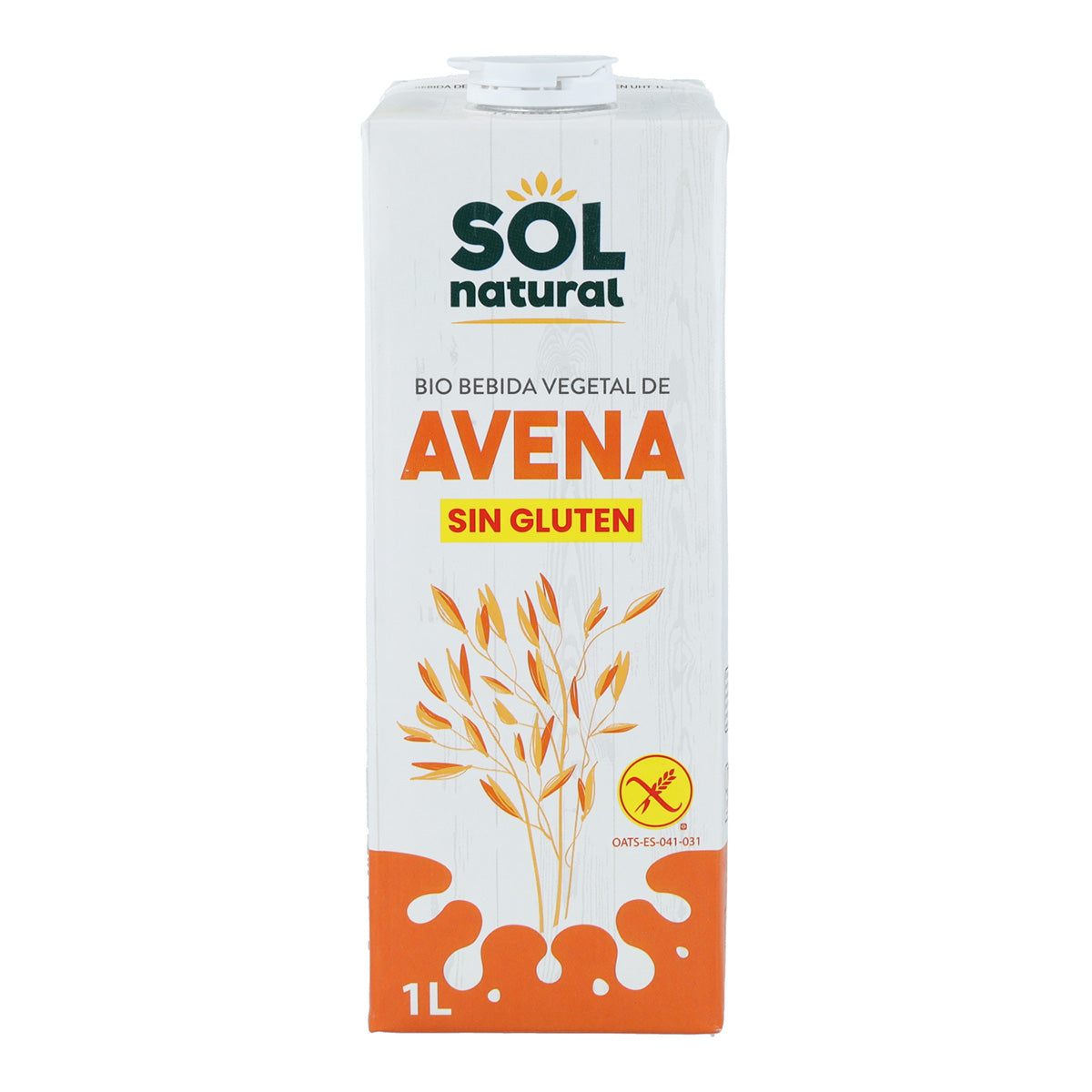 Pack 4x Boisson à l'avoine sans gluten Bio Sol Natural 1 L