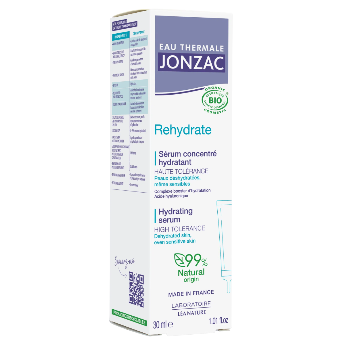 Rehydrate Eau Thermale JONZAC fuktgivande serum 30 ml