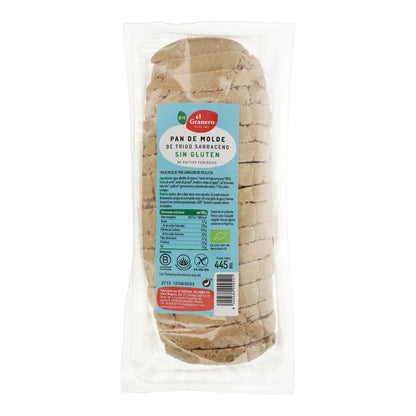 Bio-Buchweizenbrot El Granero, glutenfrei, geschnitten, 445 g