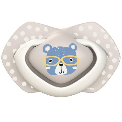 Förpackning med silikonfingrar Bonjour Paris blå Canpol Babies (2 st.) +18 månader