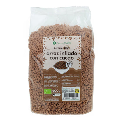 Glutenfreier Puffreis mit Kakao ECO Planeta Huerto 200 g