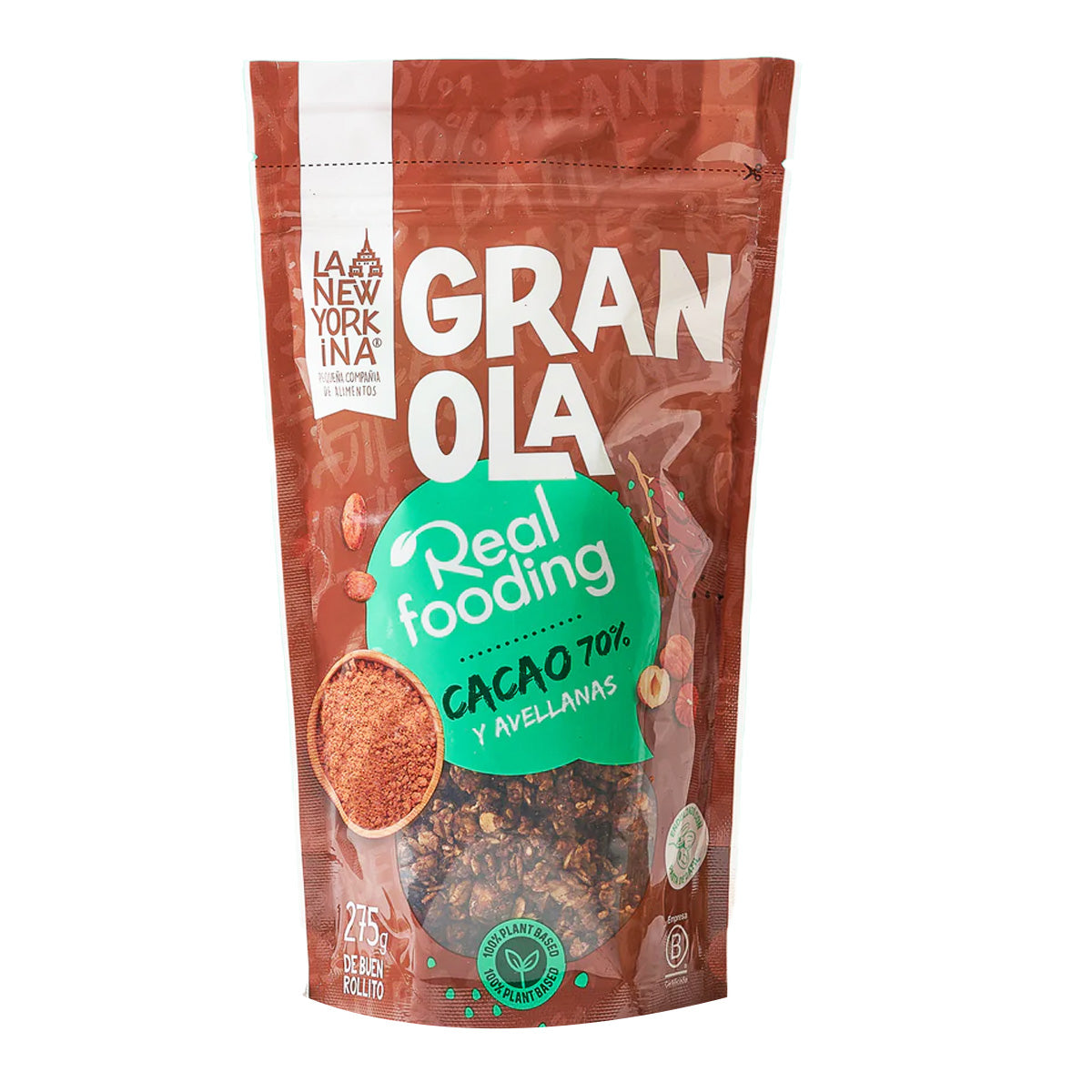 Granola Realfooding Cacao 70% La Newyorkina 275 g
