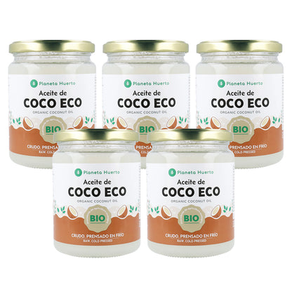 5x ECO kokosolie Planeta Huerto 430 ml