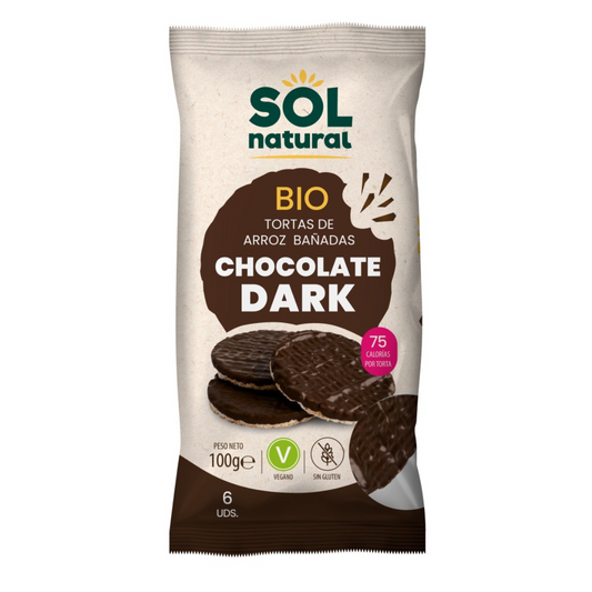 Galettes de riz nappées de chocolat fondant Bio Sol Natural 100 g