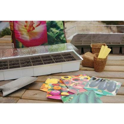 Mini-kas voor op de vensterbank Kit Windows Nortene 49x15,5 cm