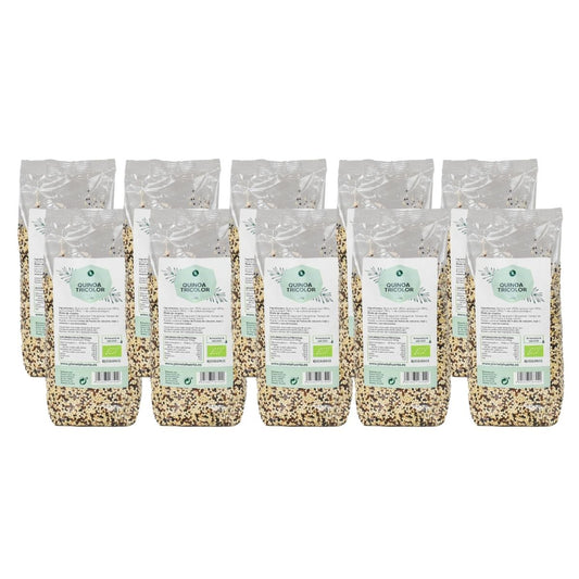 10er-Pack dreifarbige Quinoa ECO Planeta Huerto 500 g