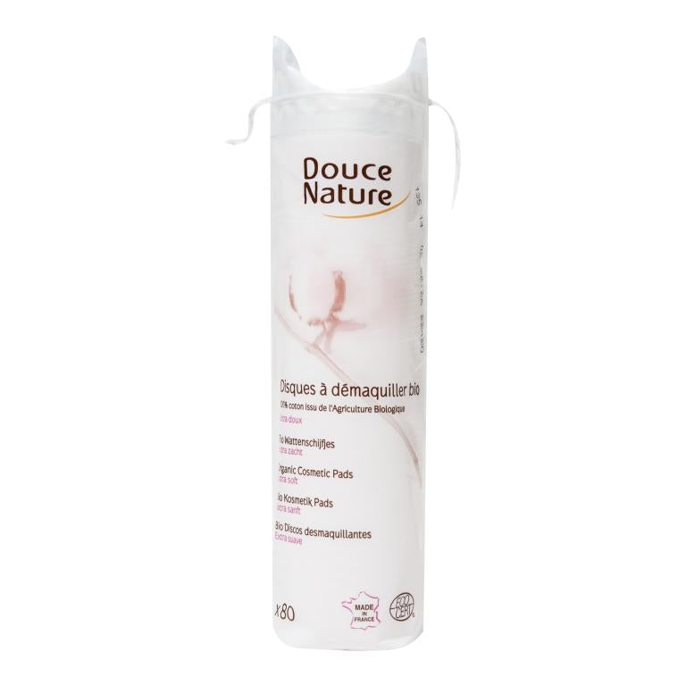 Extra zachte make-upremoverpads Douce Nature 80 stuks