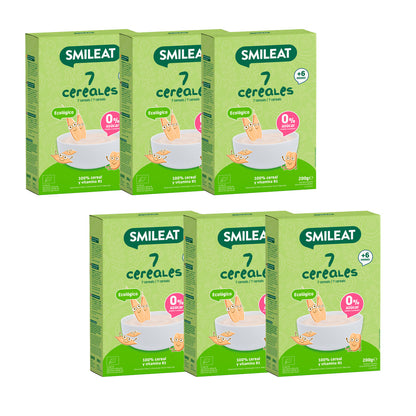6er-Pack 7-Korn-Brei Eco Smileat 200 g