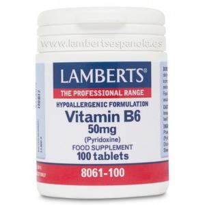 Vitamin B6 100 tabletter à 50 mg, Lamberts