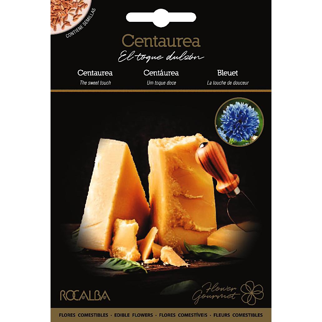 Ätbara blommor från Centaurea Rocalba