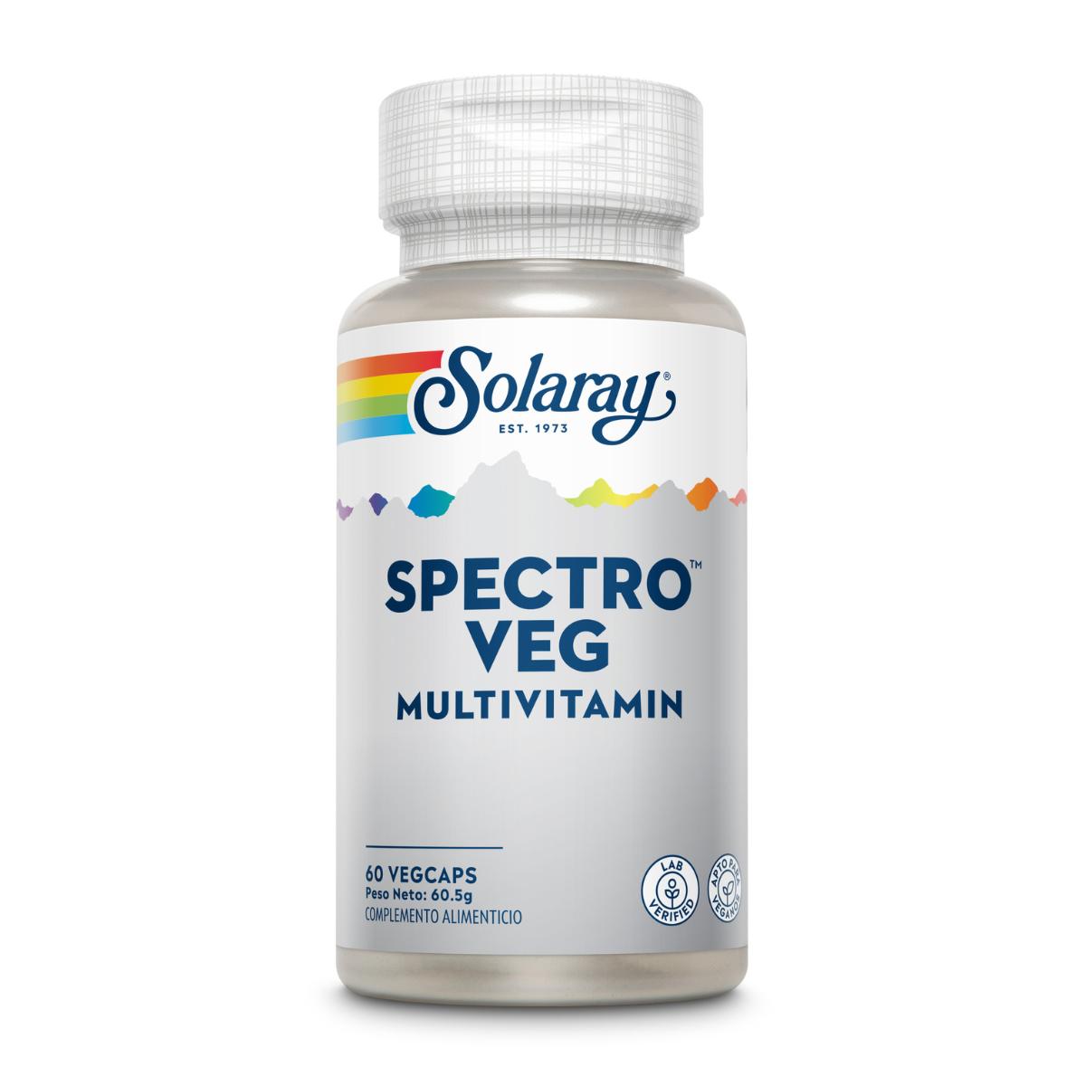 Spectro Multivitamin Solaray, 60 vegetabiliska kapslar