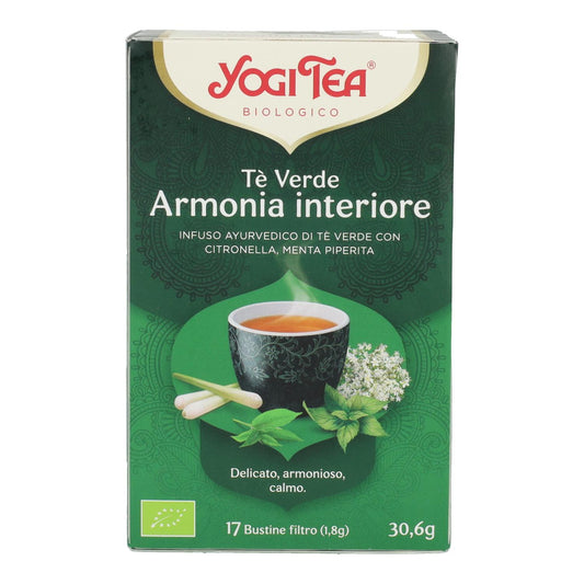 Yogi Tea BIO Té verde Harmonía, 17 bolsitas