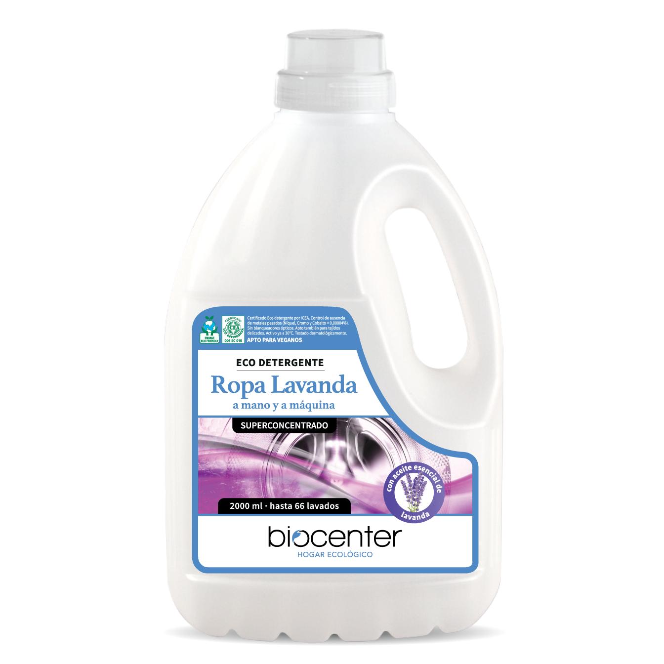 Ecodetergente ropa Lavanda a mano y a maquina Biocenter 2 L