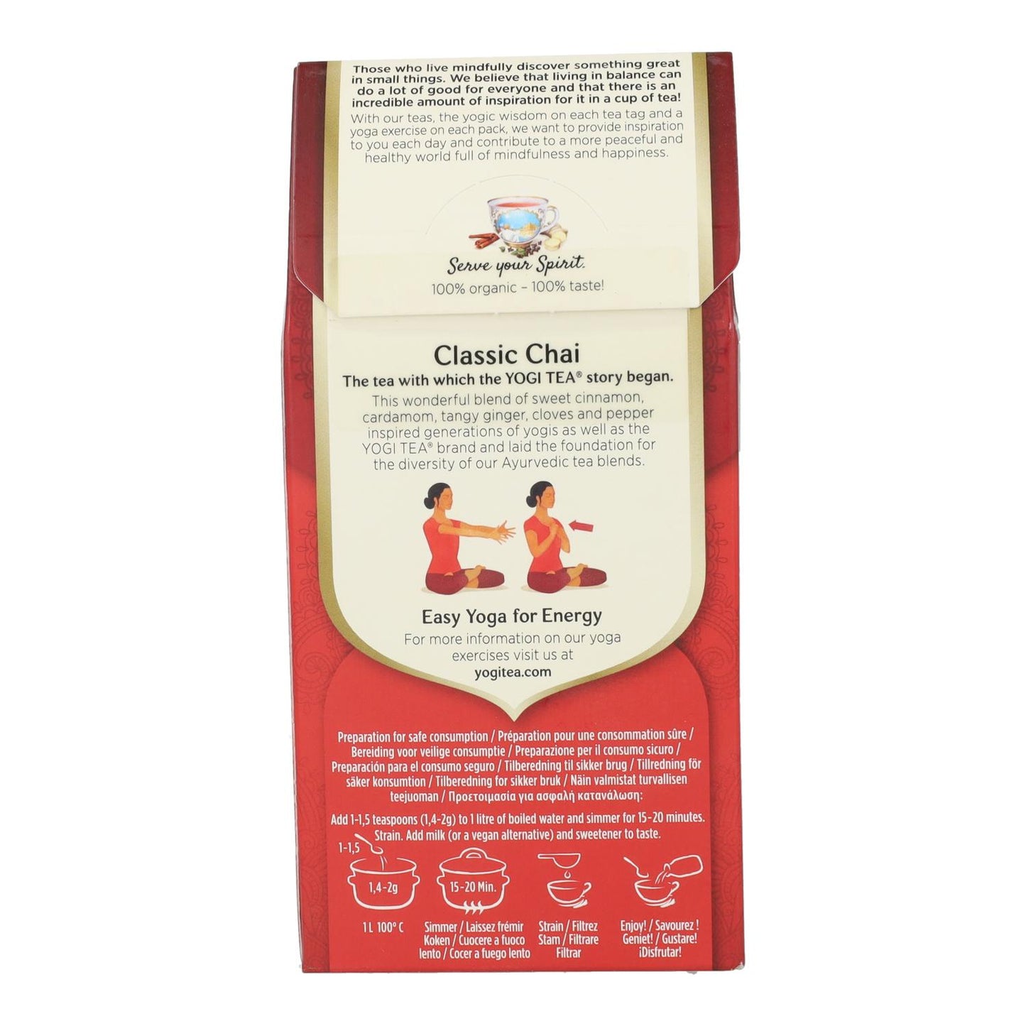 Yogi Tea Organic Classic Chai, 90 g