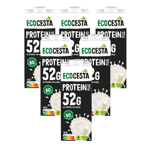 Pack 6x Bebida vegetal proteina Plus Bio Ecocesta 1L.