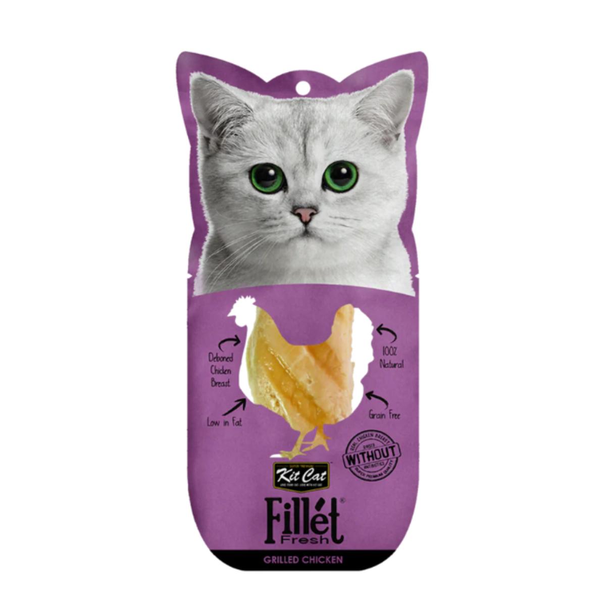 Kit Cat FilletFresh - Grilled Chicken 30 g Natural snack for cats