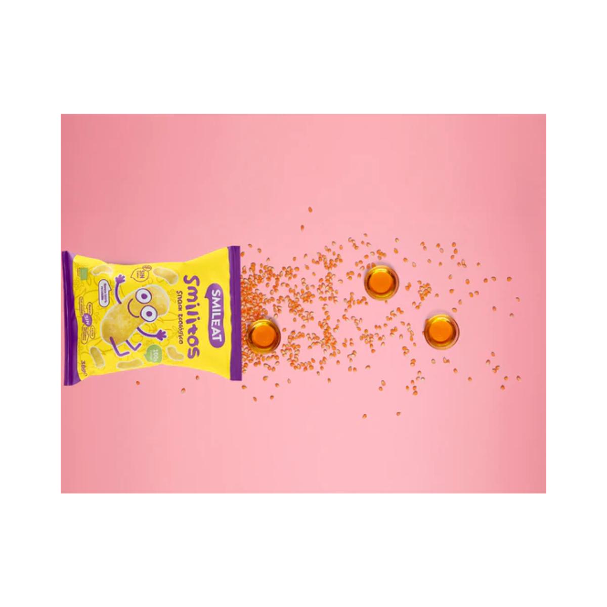 ERBJUDANDE 3x Smilitos, ekologiska majskorn Smileat, 38 g